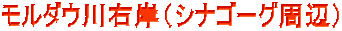 モルダウ川右岸（シナゴーグ周辺） 